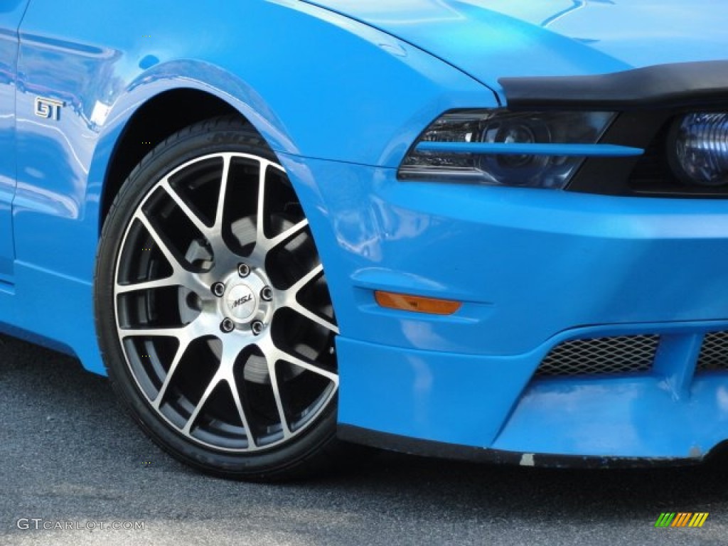 2010 Mustang GT Premium Coupe - Grabber Blue / Charcoal Black photo #20