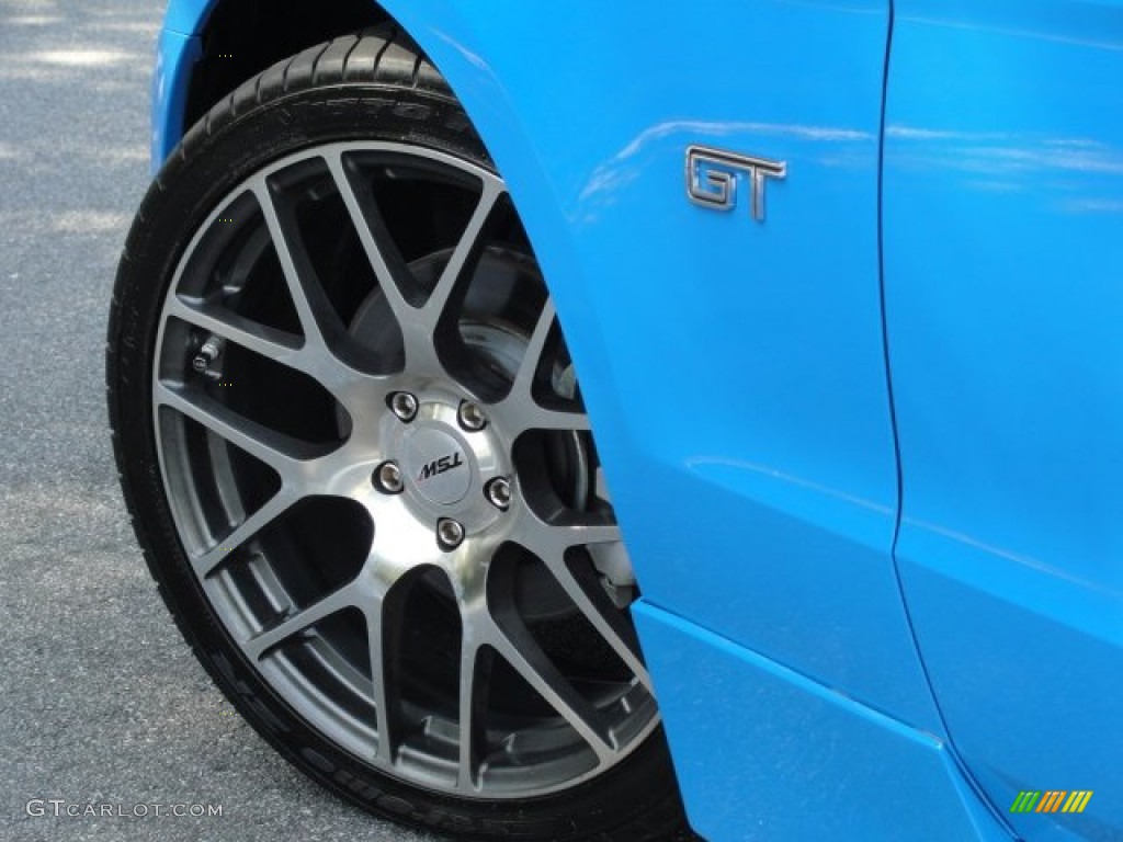 2010 Mustang GT Premium Coupe - Grabber Blue / Charcoal Black photo #27