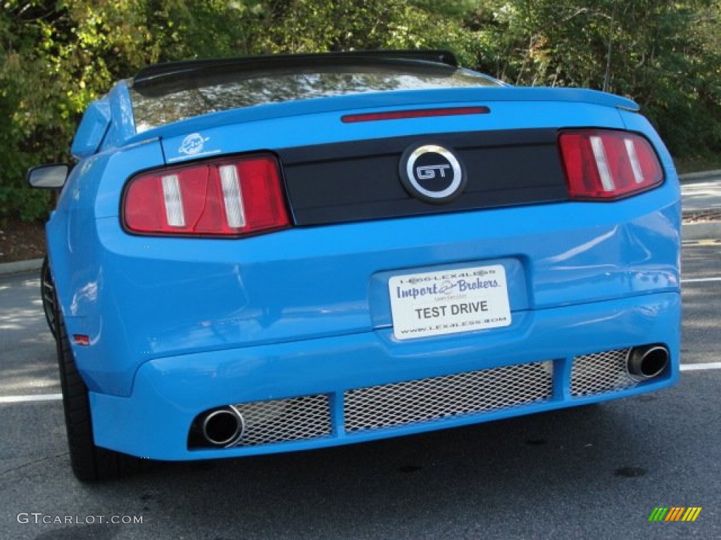 2010 Mustang GT Premium Coupe - Grabber Blue / Charcoal Black photo #28