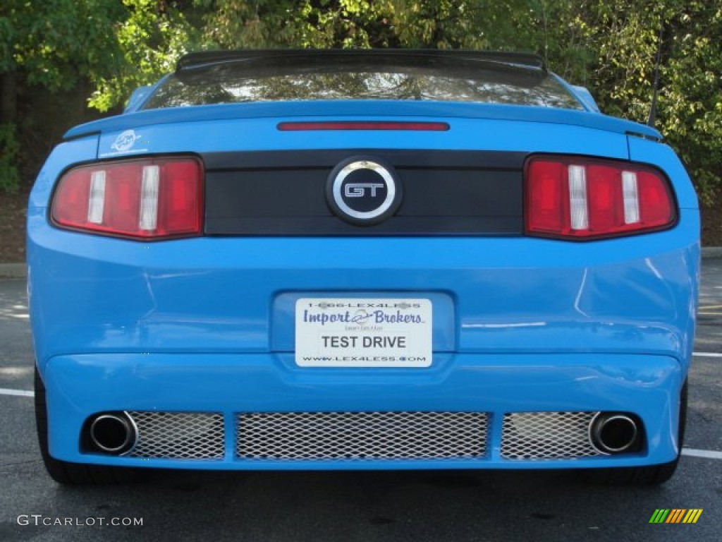 2010 Mustang GT Premium Coupe - Grabber Blue / Charcoal Black photo #29