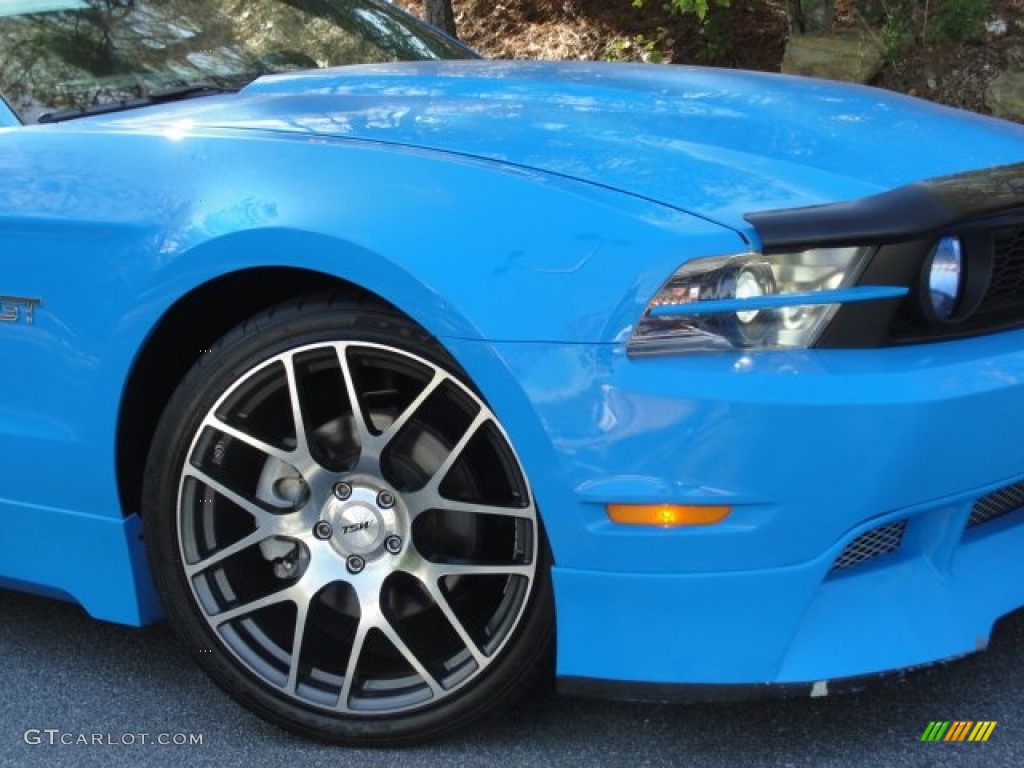 2010 Mustang GT Premium Coupe - Grabber Blue / Charcoal Black photo #39