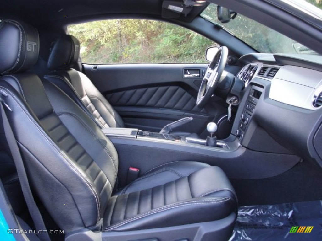 2010 Mustang GT Premium Coupe - Grabber Blue / Charcoal Black photo #54