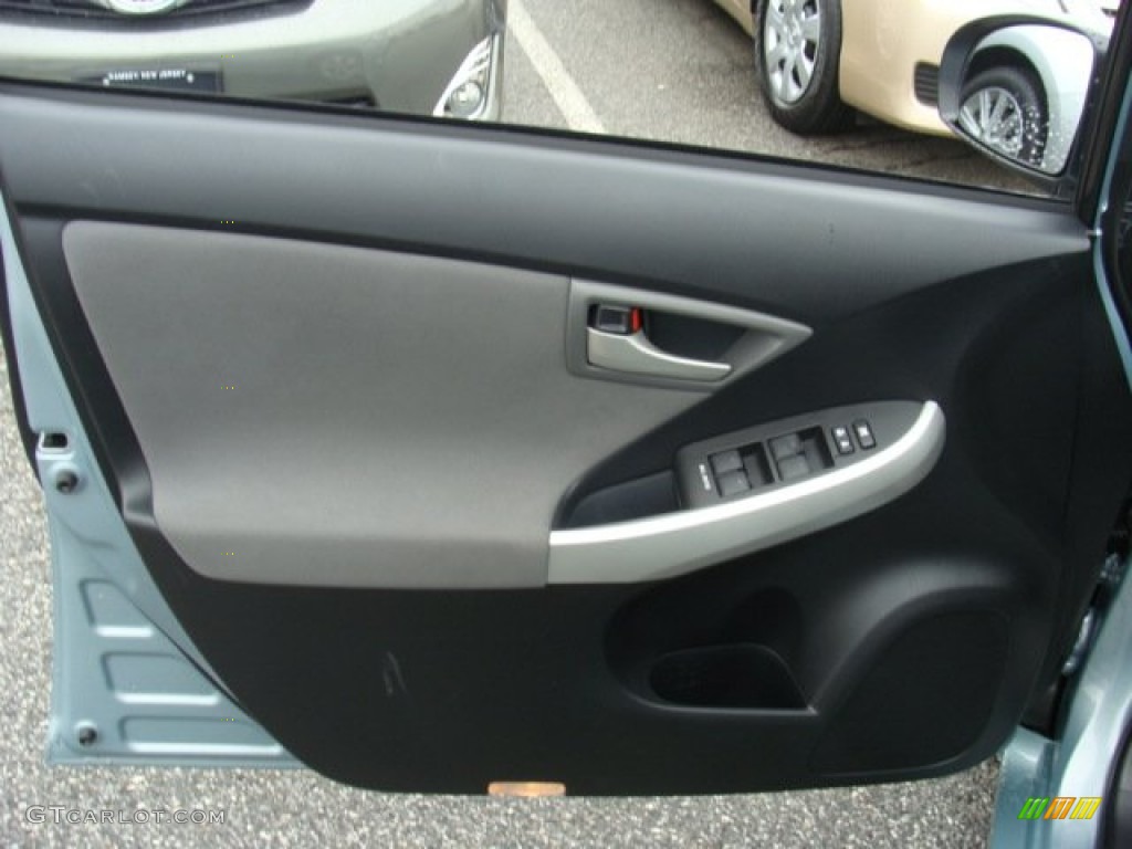 2012 Toyota Prius 3rd Gen Two Hybrid Dark Gray Door Panel Photo #72683698