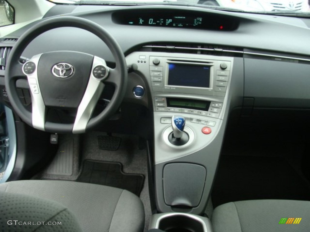 2012 Toyota Prius 3rd Gen Two Hybrid Dark Gray Dashboard Photo #72683752