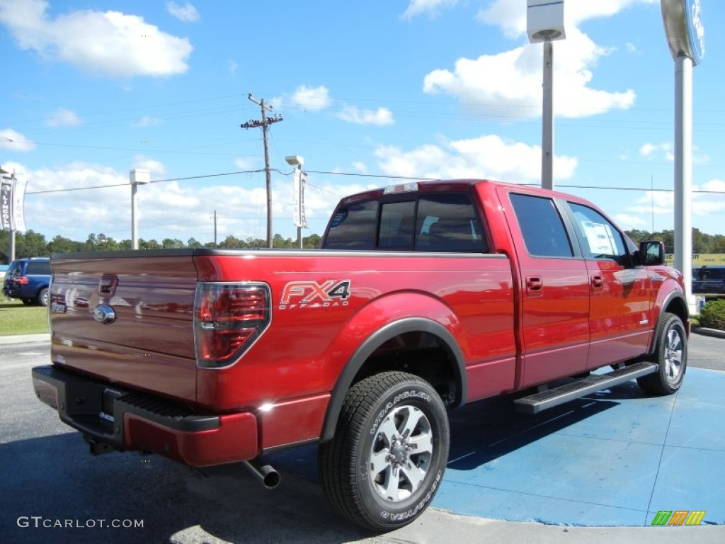 Ruby Red Metallic 2013 Ford F150 FX4 SuperCrew 4x4 Exterior Photo #72683779