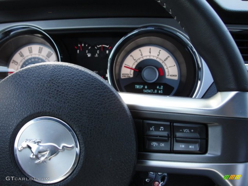 2010 Mustang GT Premium Coupe - Grabber Blue / Charcoal Black photo #65