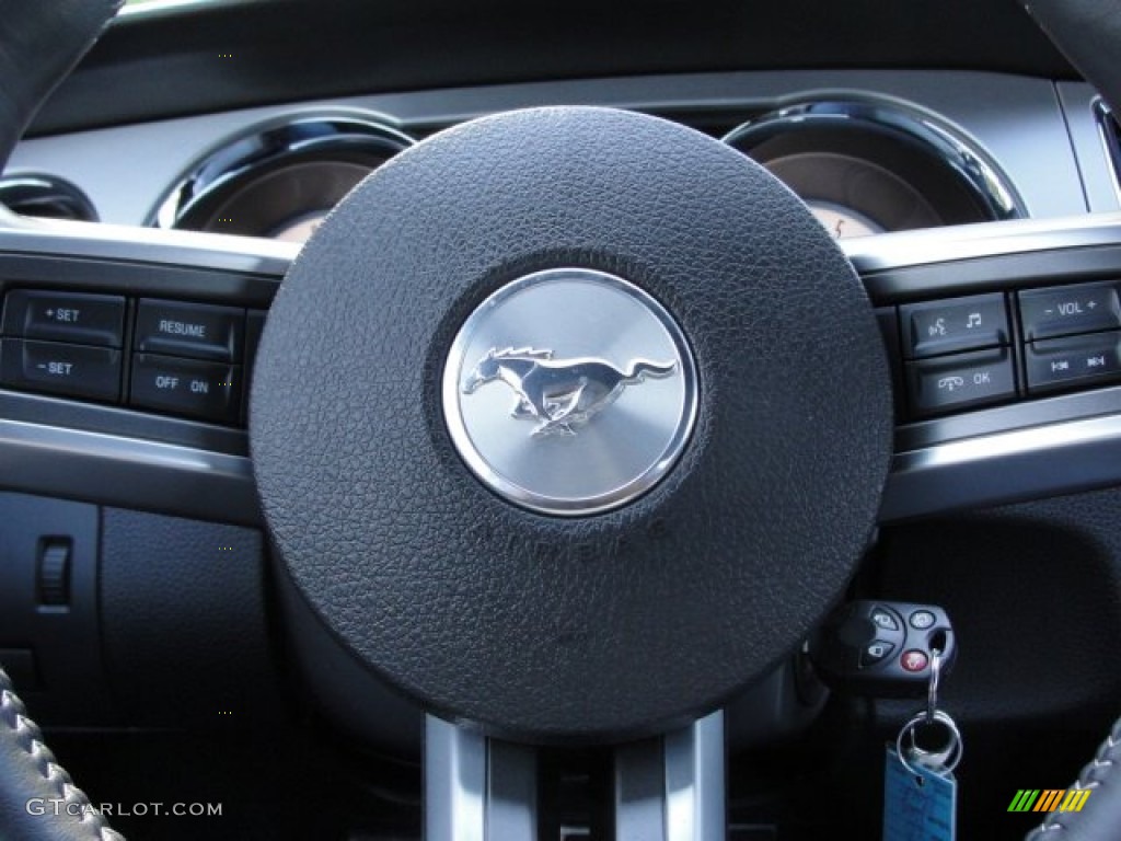 2010 Mustang GT Premium Coupe - Grabber Blue / Charcoal Black photo #72