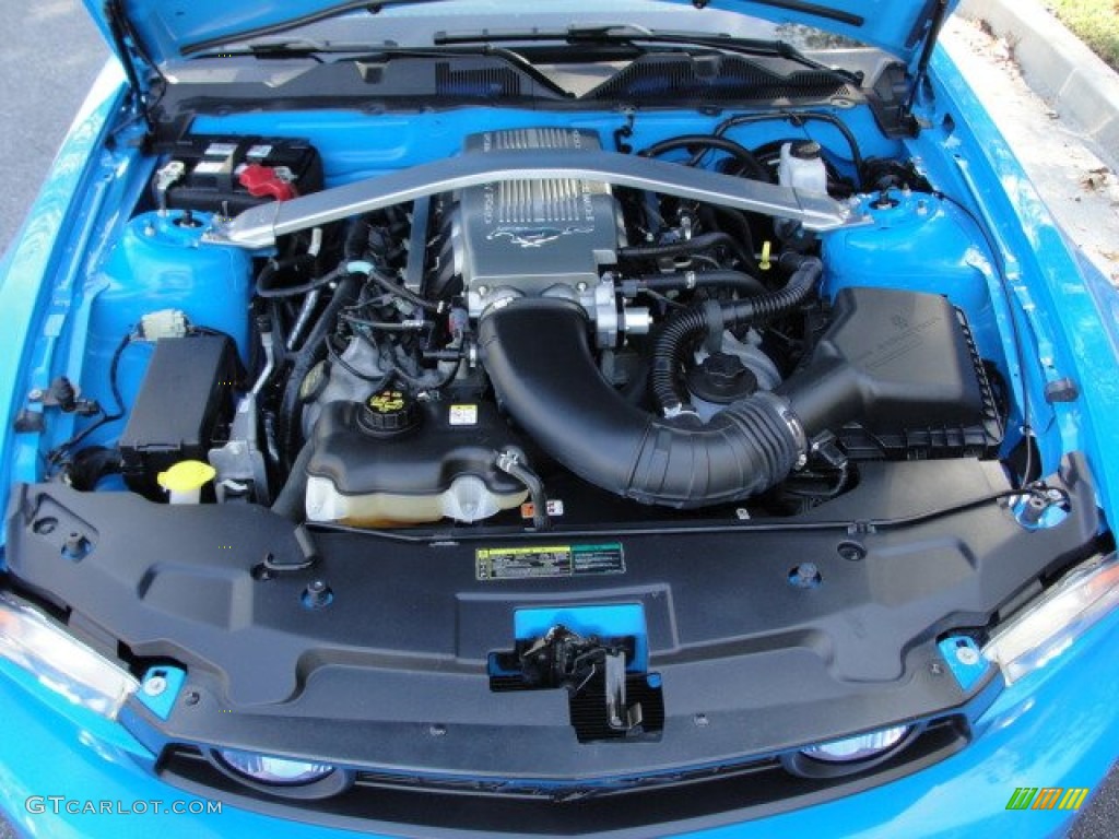 2010 Mustang GT Premium Coupe - Grabber Blue / Charcoal Black photo #75