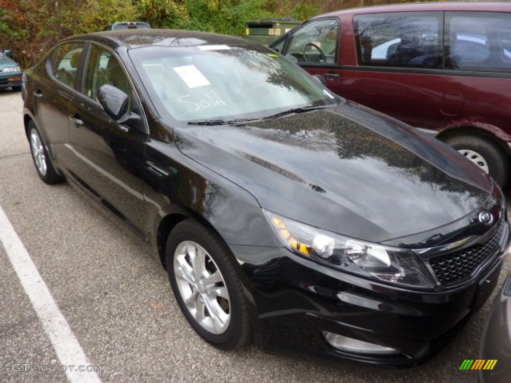 2012 Optima LX - Ebony Black / Gray photo #1