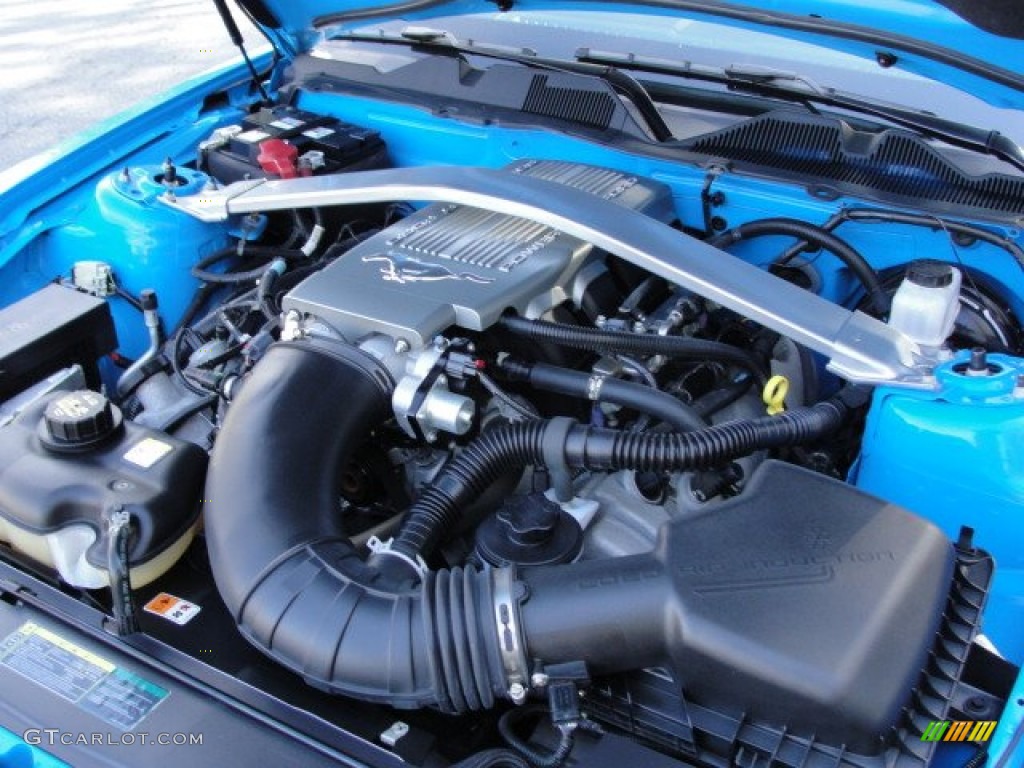 2010 Mustang GT Premium Coupe - Grabber Blue / Charcoal Black photo #76