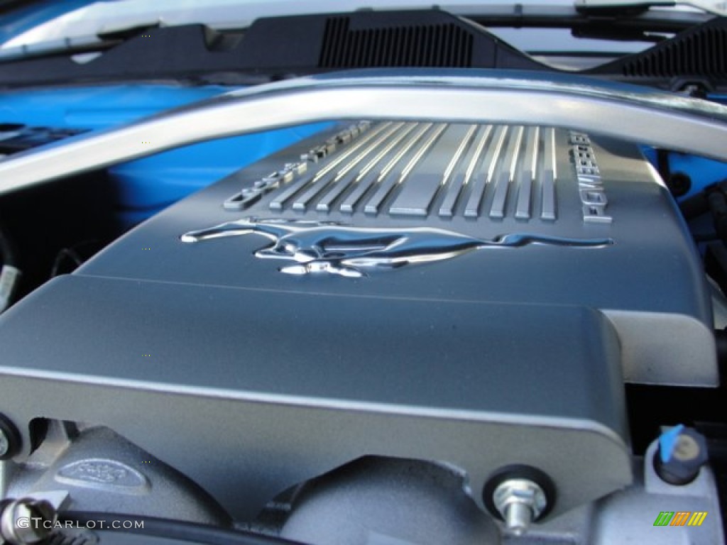 2010 Mustang GT Premium Coupe - Grabber Blue / Charcoal Black photo #78