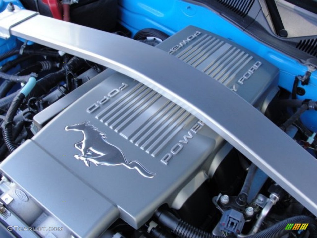 2010 Mustang GT Premium Coupe - Grabber Blue / Charcoal Black photo #79