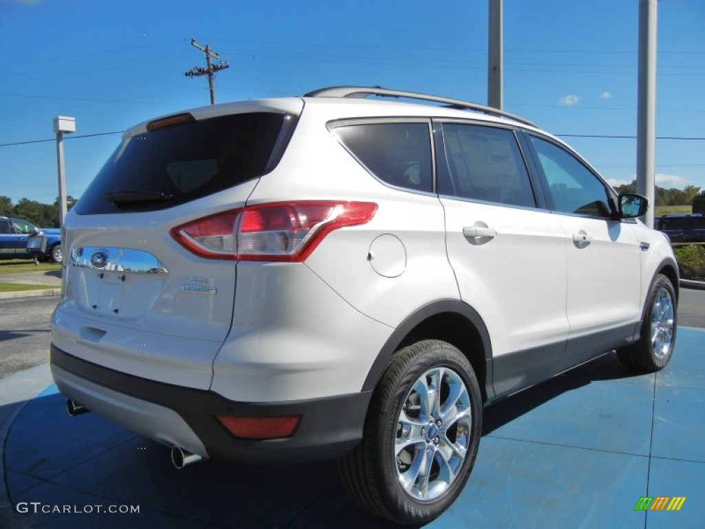 2013 Escape SEL 2.0L EcoBoost - White Platinum Metallic Tri-Coat / Charcoal Black photo #3