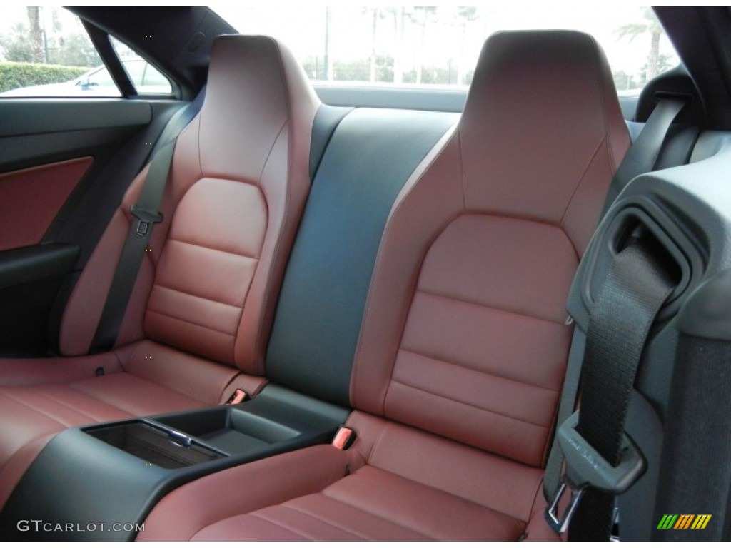 Red/Black Interior 2013 Mercedes-Benz E 350 Coupe Photo #72684676