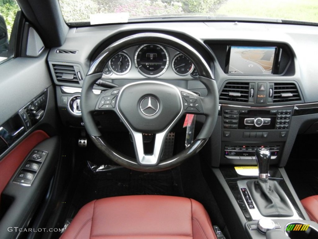 2013 Mercedes-Benz E 350 Coupe Red/Black Dashboard Photo #72684718
