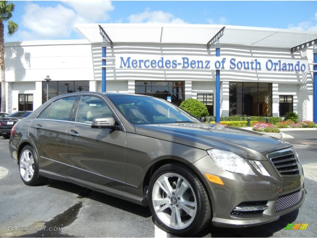 2013 E 350 Sedan - Indium Grey Metallic / Almond/Mocha photo #1