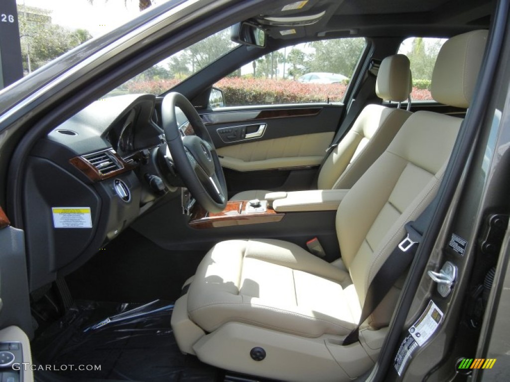 Almond/Mocha Interior 2013 Mercedes-Benz E 350 Sedan Photo #72685531