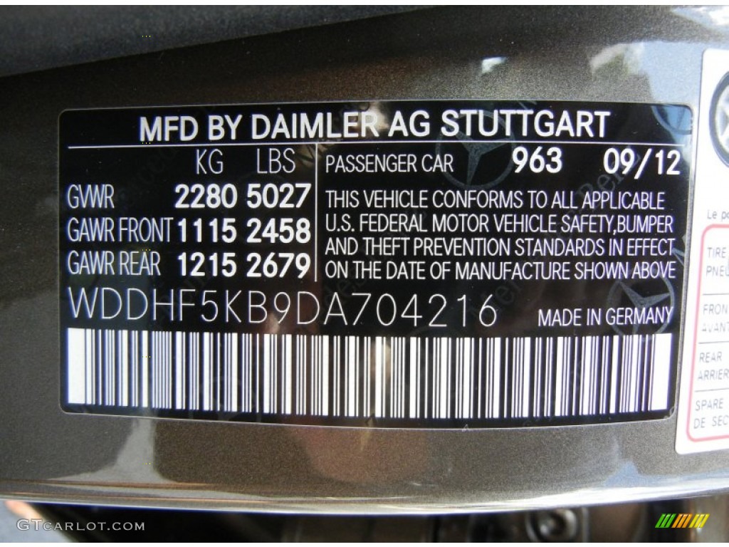 2013 E Color Code 963 for Indium Grey Metallic Photo #72685706