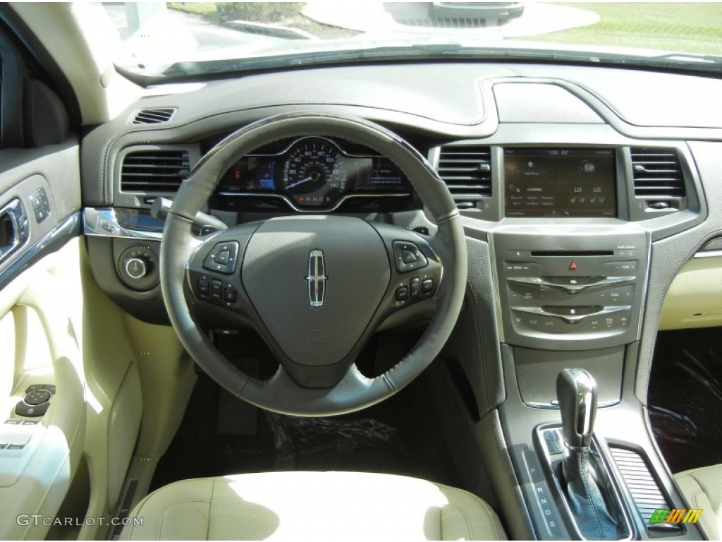 2013 Lincoln MKS FWD Light Dune Dashboard Photo #72686202