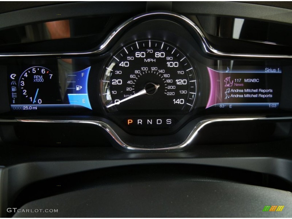 2013 Lincoln MKS FWD Gauges Photo #72686215