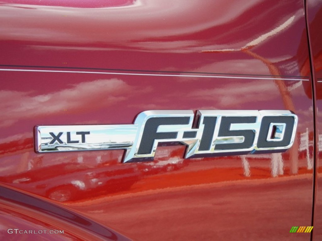 2013 F150 XLT SuperCab - Ruby Red Metallic / Steel Gray photo #4