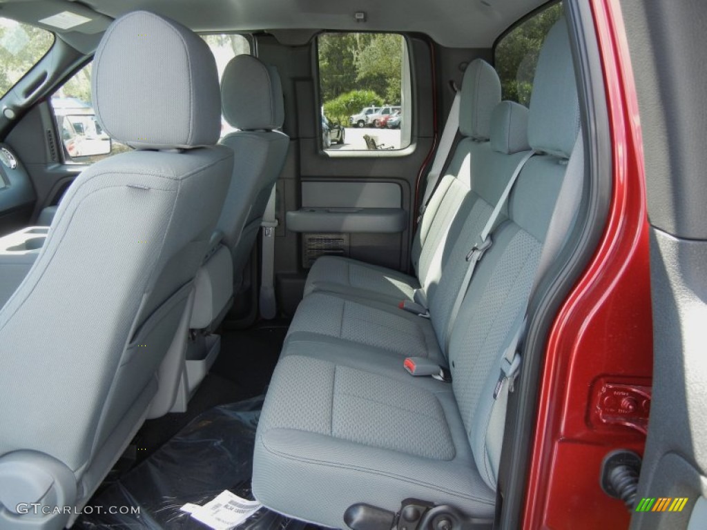 Steel Gray Interior 2013 Ford F150 XLT SuperCab Photo #72686968