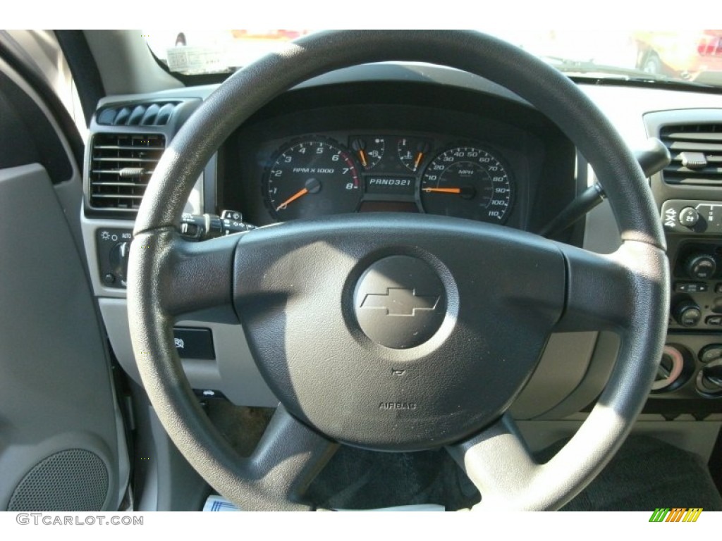 2006 Chevrolet Colorado LS Extended Cab 4x4 Medium Pewter Steering Wheel Photo #72686988
