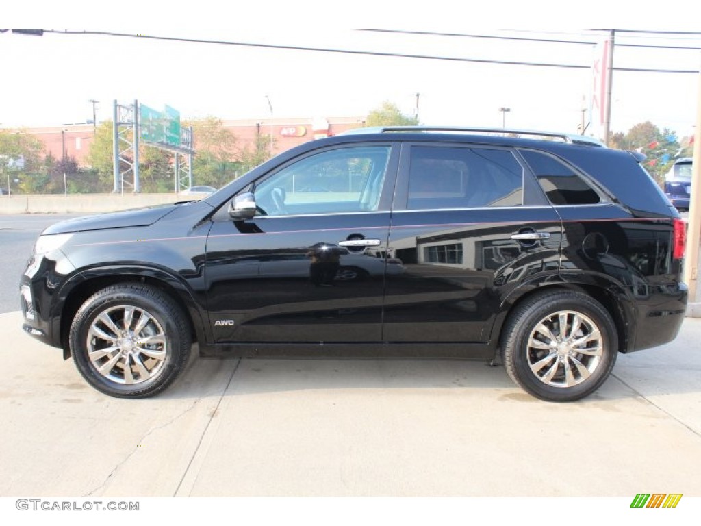 2011 Sorento SX V6 AWD - Ebony Black / Gray photo #8