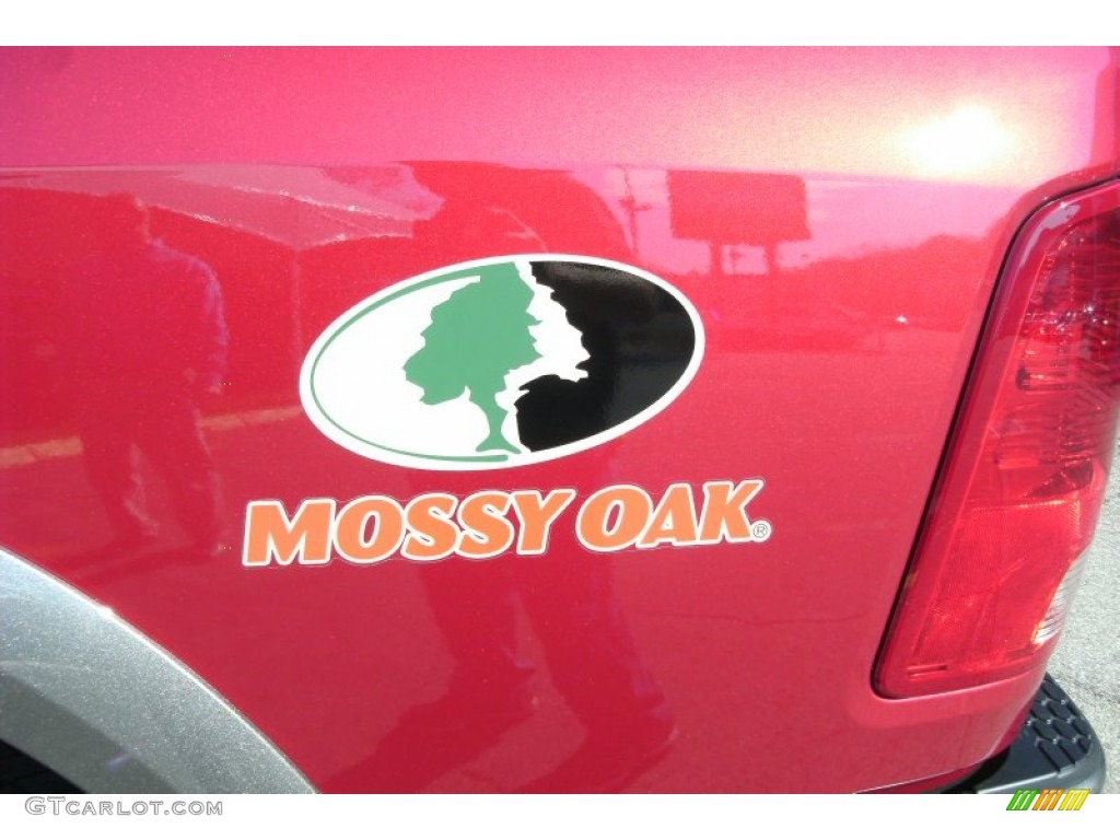 2012 Ram 1500 Mossy Oak Edition Crew Cab 4x4 - Deep Cherry Red Crystal Pearl / Light Pebble Beige/Bark Brown photo #6