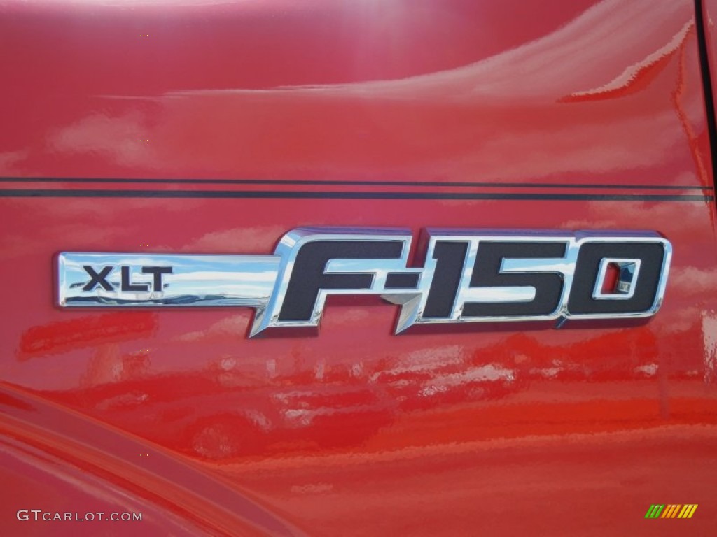 2012 F150 XLT SuperCrew - Race Red / Steel Gray photo #4