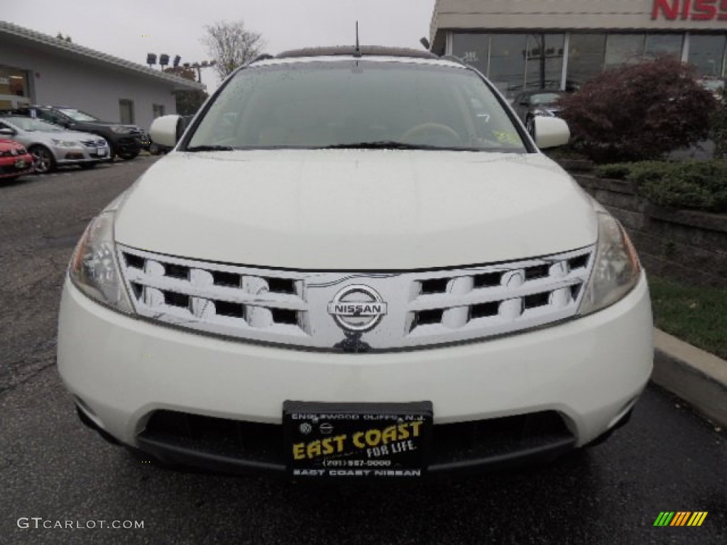 2003 Murano SL AWD - Glacier White Pearl / Cafe Latte photo #2