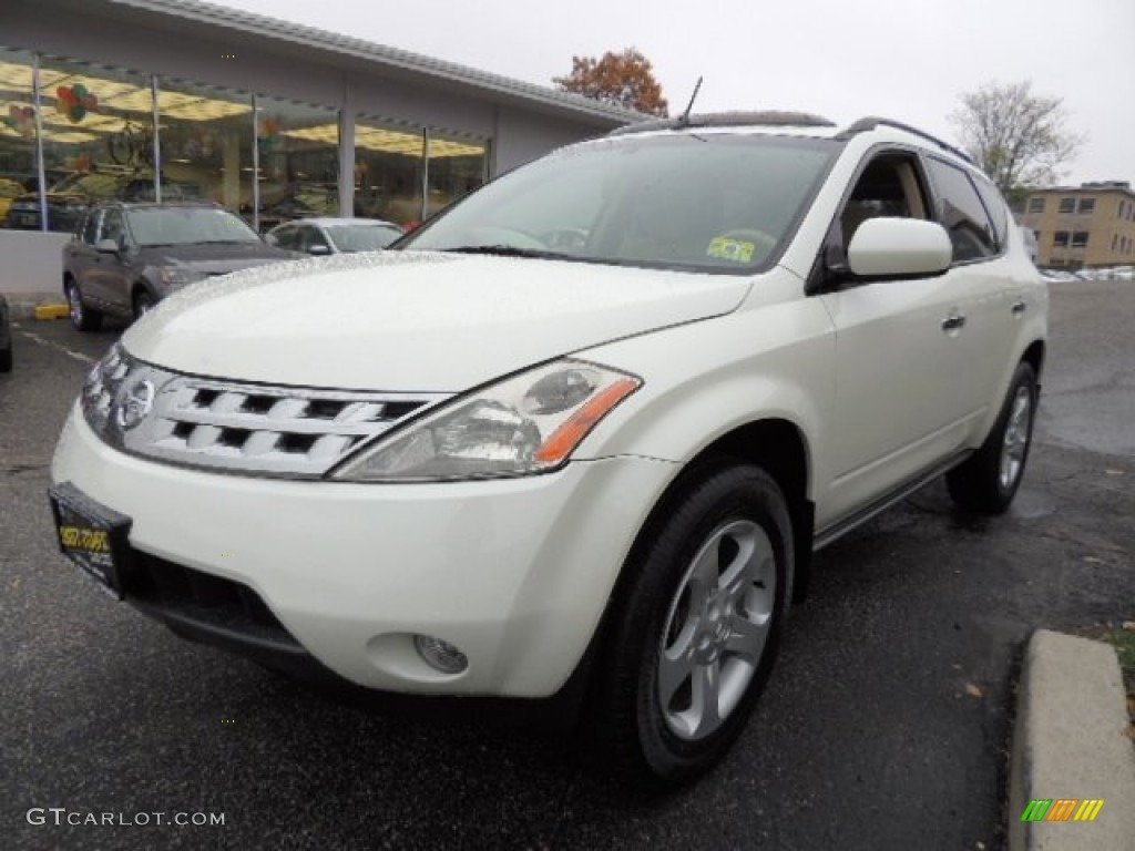 2003 Murano SL AWD - Glacier White Pearl / Cafe Latte photo #3