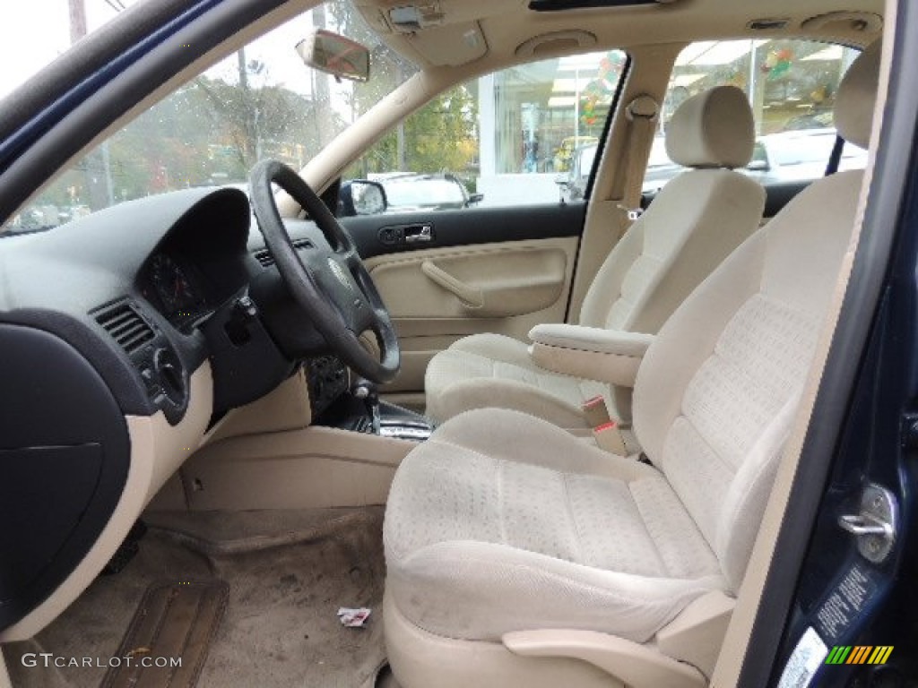 2002 Jetta GLS Sedan - Galactic Blue Pearl / Beige photo #12