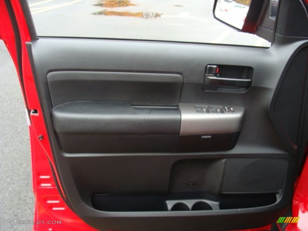 2012 Toyota Tundra TRD Rock Warrior CrewMax 4x4 Black Door Panel Photo #72690578