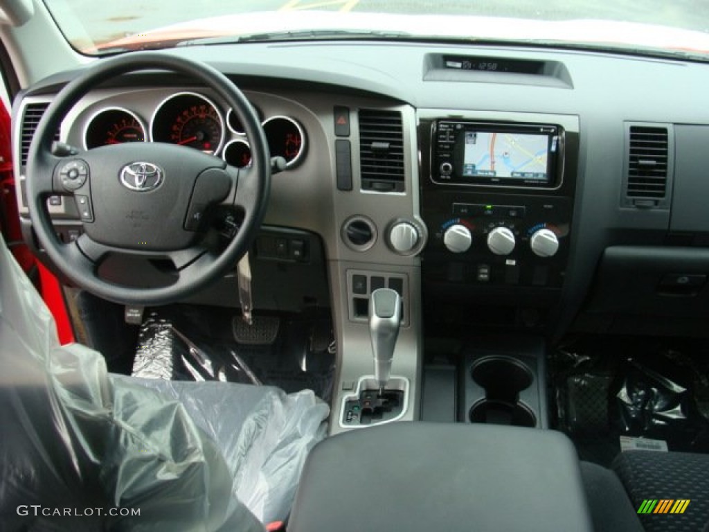 2012 Toyota Tundra TRD Rock Warrior CrewMax 4x4 Black Dashboard Photo #72690634
