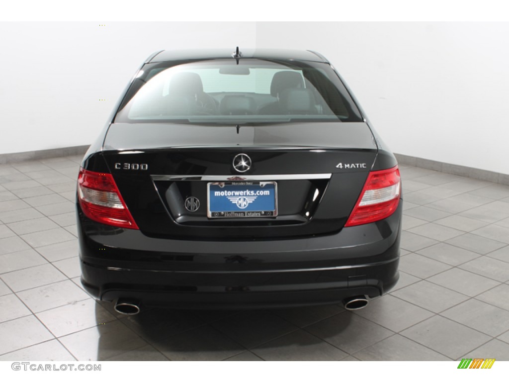 2010 C 300 Sport 4Matic - Black / Black photo #4