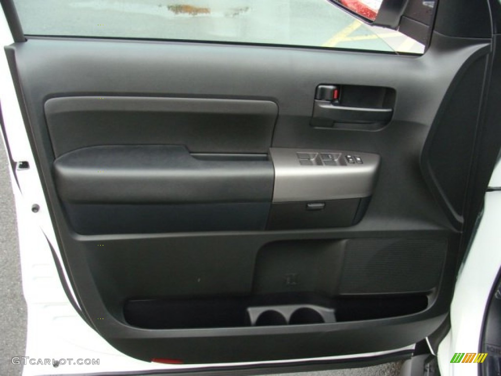 2012 Toyota Tundra TRD Rock Warrior Double Cab 4x4 Black Door Panel Photo #72690802