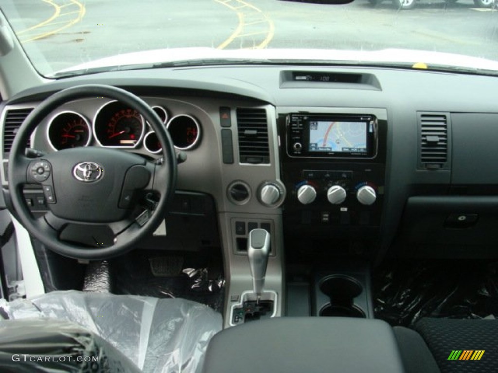 2012 Toyota Tundra TRD Rock Warrior Double Cab 4x4 Black Dashboard Photo #72690850