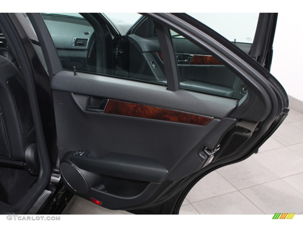 2010 Mercedes-Benz C 300 Sport 4Matic Black Door Panel Photo #72690943