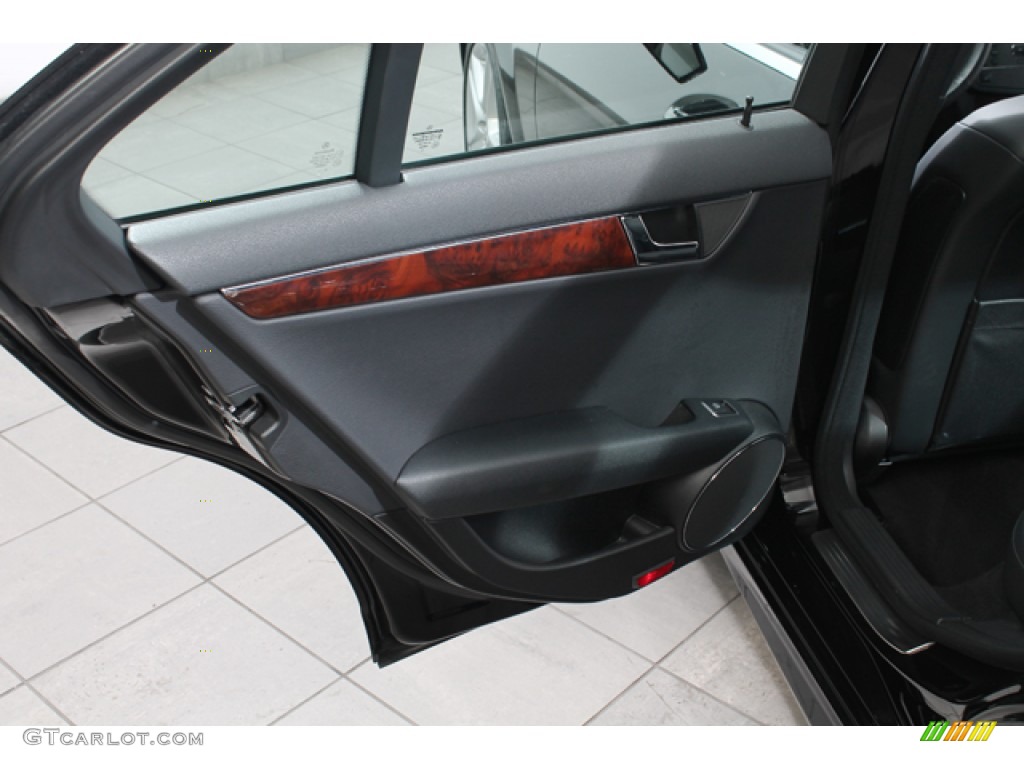 2010 Mercedes-Benz C 300 Sport 4Matic Black Door Panel Photo #72691063