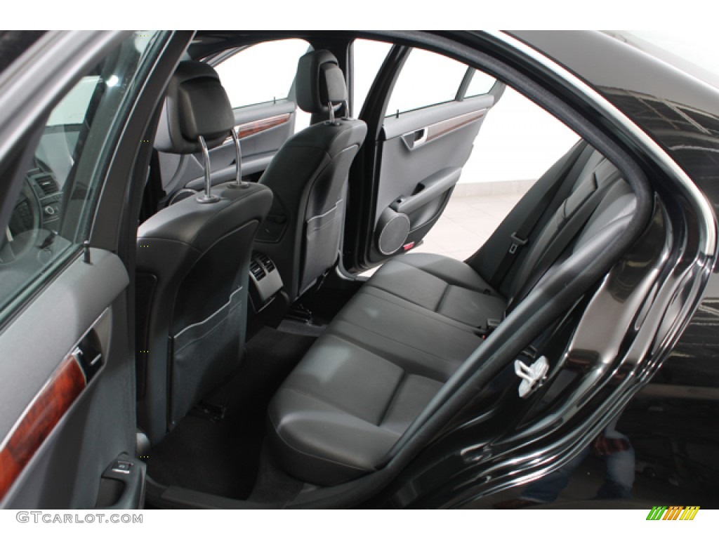 Black Interior 2010 Mercedes-Benz C 300 Sport 4Matic Photo #72691144