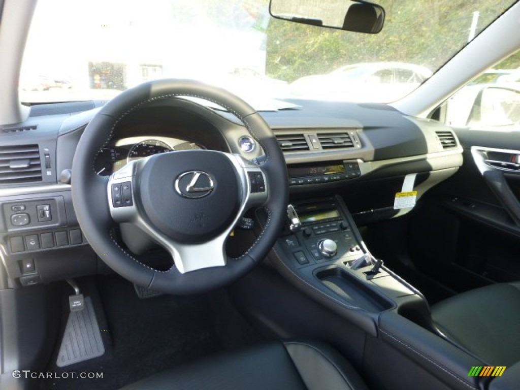 2013 Lexus CT 200h Hybrid Premium Black Dashboard Photo #72692140