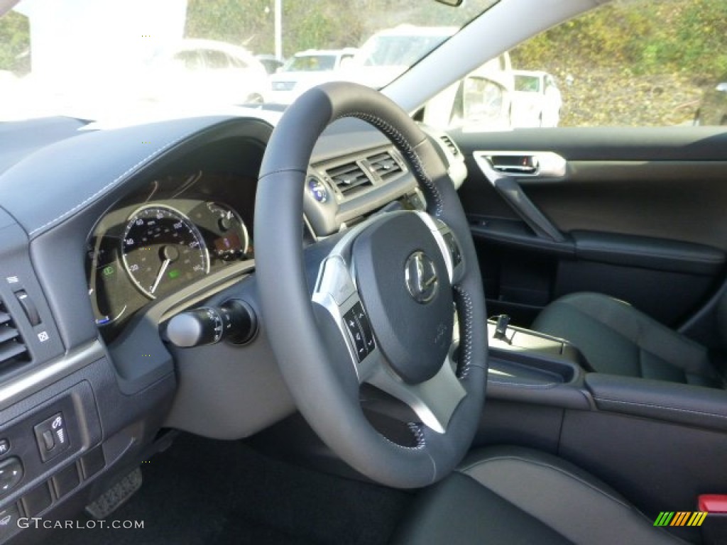 Black Interior 2013 Lexus CT 200h Hybrid Premium Photo #72692209