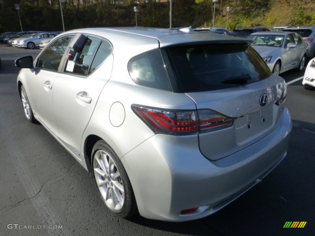 2013 CT 200h Hybrid Premium - Silver Lining / Black photo #2