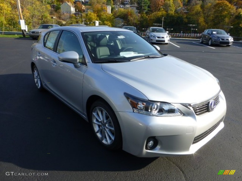 Silver Lining 2013 Lexus CT 200h Hybrid Premium Exterior Photo #72692329