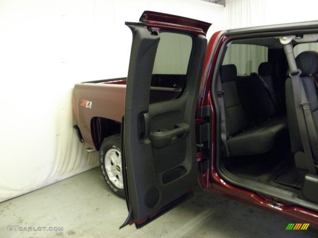 2013 Silverado 1500 LT Extended Cab 4x4 - Deep Ruby Metallic / Ebony photo #9