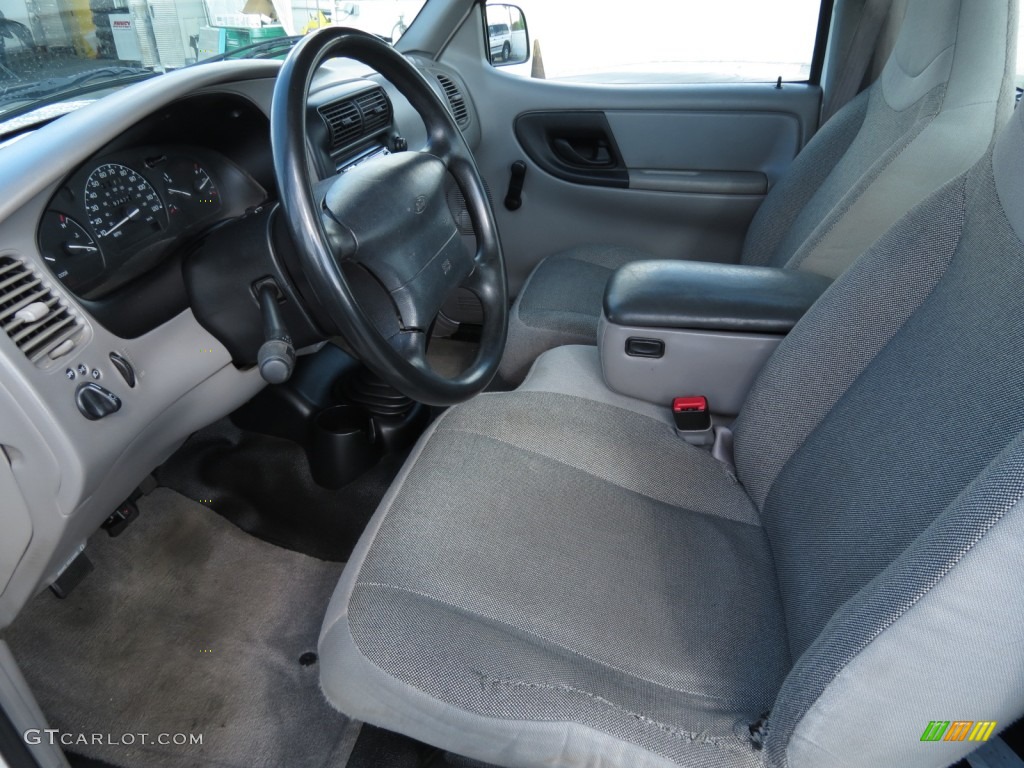 Medium Graphite Interior 2000 Ford Ranger XL Regular Cab Photo #72694081