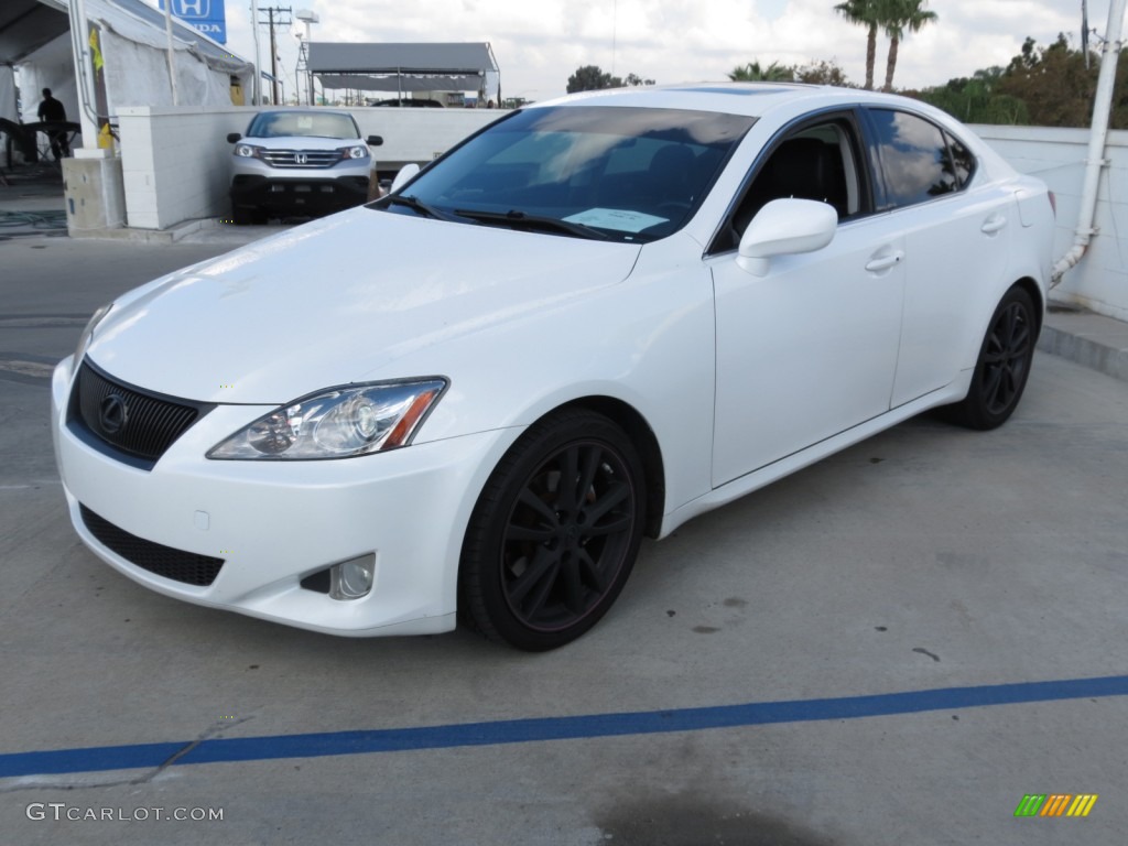 2008 IS 250 - Starfire White Pearl / Black photo #6