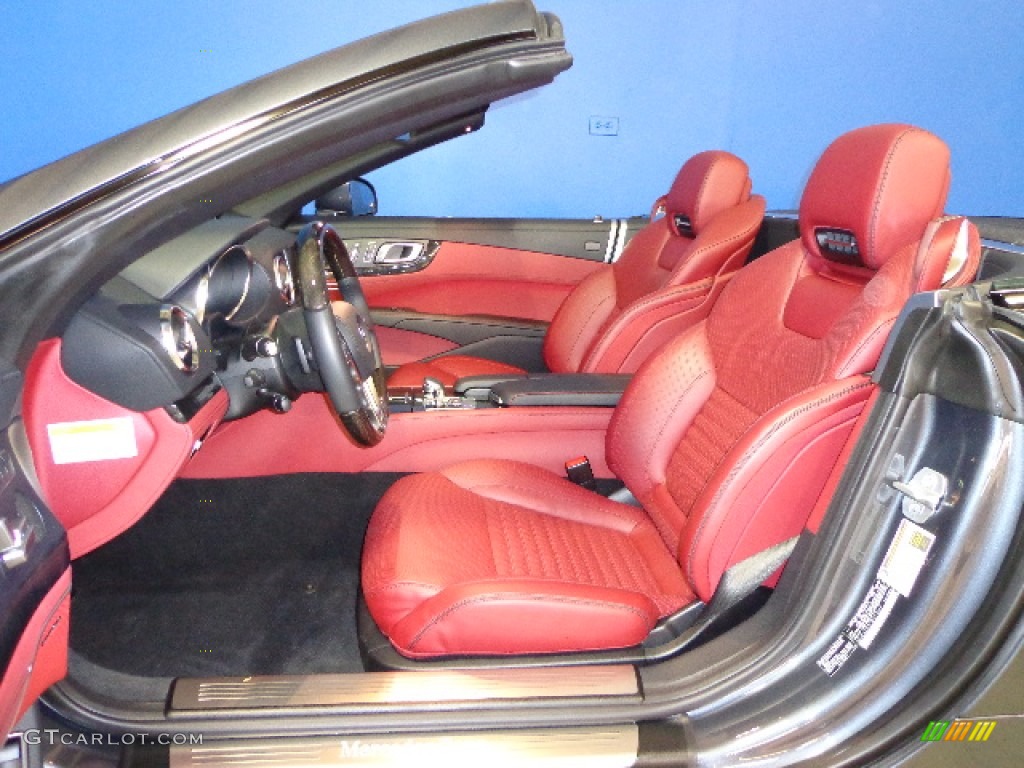 Red/Black Interior 2013 Mercedes-Benz SL 550 Roadster Photo #72695080