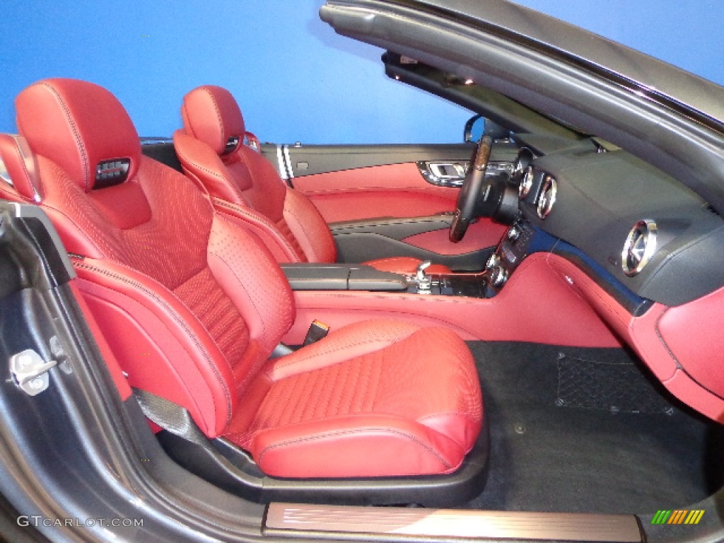 Red/Black Interior 2013 Mercedes-Benz SL 550 Roadster Photo #72695176